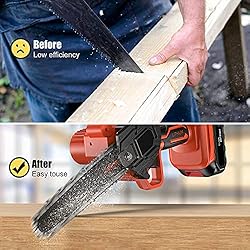 Mini Chainsaw , 6-Inch Cordless Mini Portable