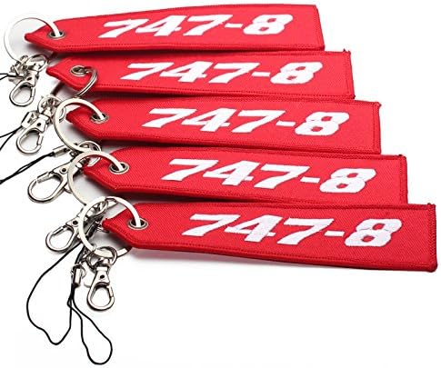 5x Handmade Remove Before Flight KeyChain for Motorcycle Scooters Cars Pilot Crew Tag Lock