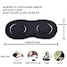 3D Sleep Mask for sleeping, Contoured Shape Eye Mask (2 Pack) Sleeping Mask for Women, Men, Super Smooth Blindfold for Travel, Shift Work (Black & Black)