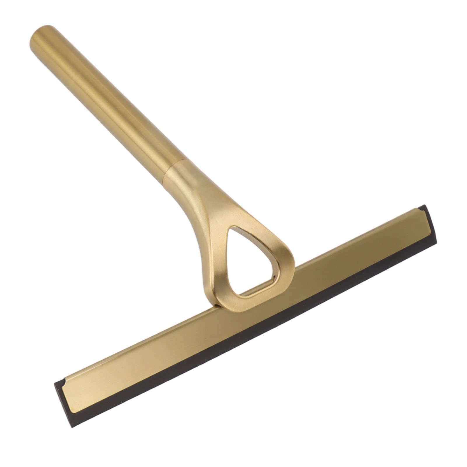 Stainless Steel Shower Squeegee, 8.9 Inch Bathroom Window Mirror Glass Cleaner Tool with Mounting Hook for Shower Door, Tile Wall