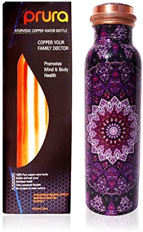 PRURA Copper Water Bottle A Leak Proof Ayurvedic Pure Copper Vessel