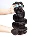 BLY Brazilian Virgin Human Hair Body Wave 3 Bundles(100 gram/bundle, total 300g) 8A Grade 100% Unprocessed Human Hair Weave Extensions Weft Natural Color (24 26 28)