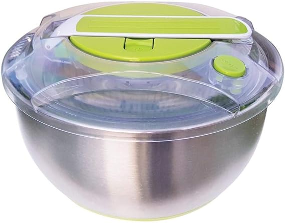 Centrífuga e Secadora de Saladas Fresh Inox/Verde 5 Litros