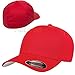 Flexfit Premium Original Blank V Cotton Twill Fitted Hat Cap Flex Fit 5001 Large/XLarge - Red