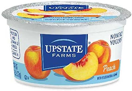 Upstate Niagara Coop Peach Rich and Creamy Yogurt, 4 Ounce -- 48 per case.