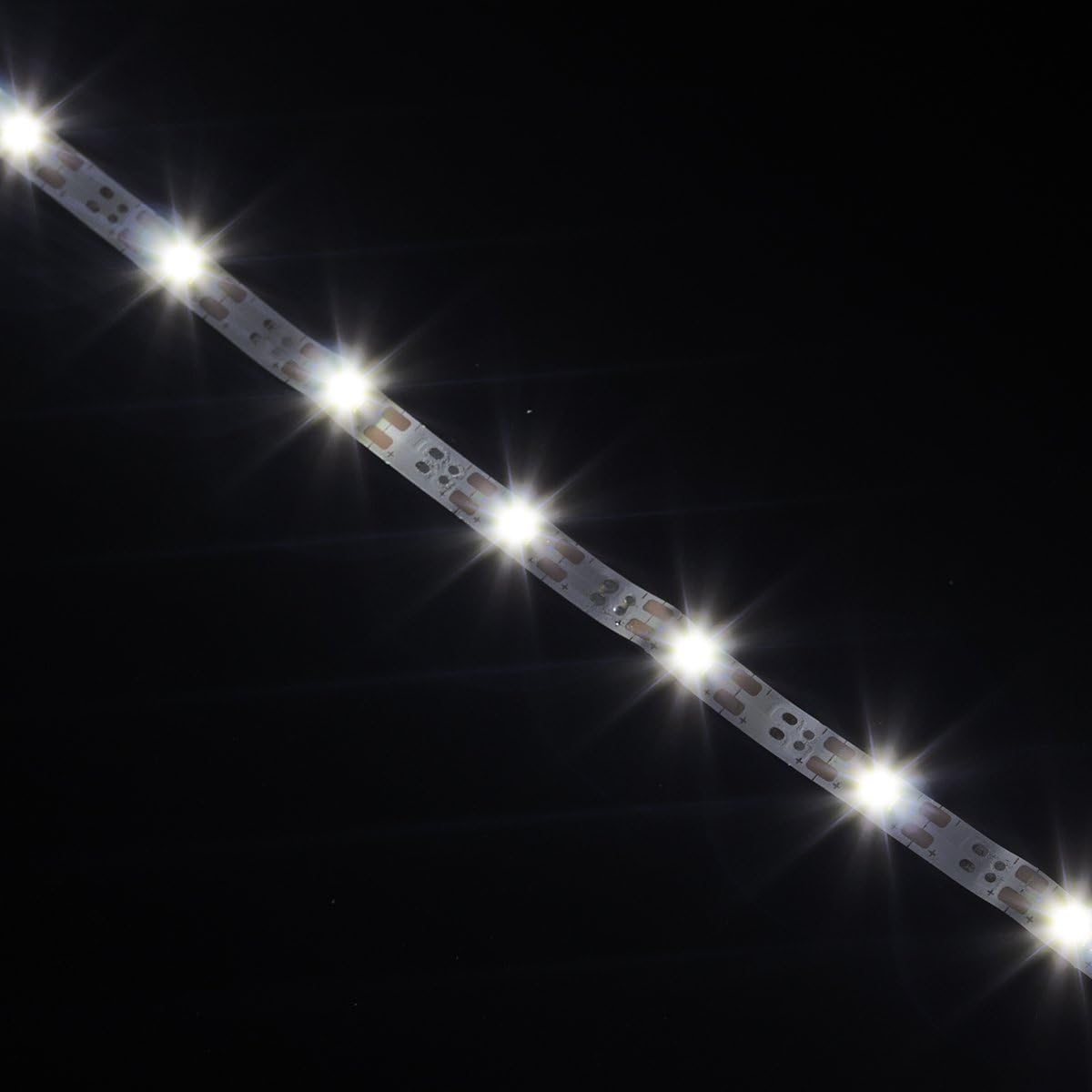 WOWLED 2M USB 5V White LED Strip Light Non-Waterproof USB Powered TV PC Back Mood Lighting, IP20 Cupboard Cabinet White Strip Light - Image 3