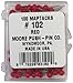 Moore Push-Pin Map Tacks, Red, 100 Tacks per Pack
