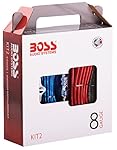 Boss Audio KIT2 8 Gauge Amplifier Installation Kit with High Performance RCA Interconnect and Speaker Wire