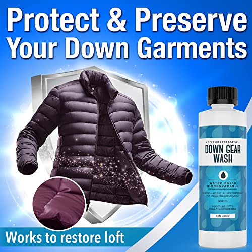[5 Loads] Concentrated Down Wash Detergent for Restored Loft & Warmth Down Detergent for Coats