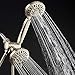 AquaDance BRUSHED NICKEL Premium High Pressure 48-setting 3-way Combo for The Best of Both Worlds - Enjoy Luxurious 6-setting Rain Showerhead and 6-Setting Hand Held Shower Separately or Together!