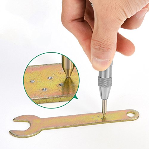 HOEN 5" Automatic Center Hole Punch with Cushion Cap and Adjustable Impact (Sliver) - Thumbnail 3