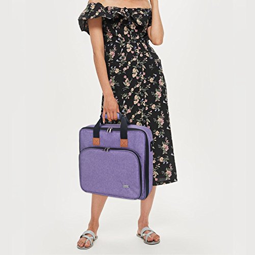 Luxja Carrying Bag for Cricut Accessories and Laptop (Fits for Most Brands), Purple