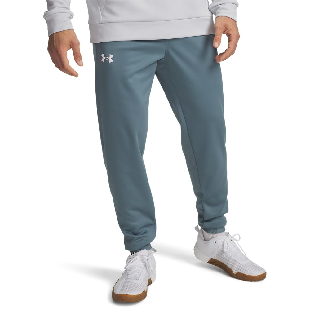 Under Armour Men's ArmourFleece Jogger, (587) Jasper Blue / / White, XX-Large Image