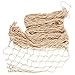 BLUE PANDA Natural Fishing Net - Nautical Wall Decor for Birthday Party, Baby Shower, Pirate Party, and Ocean Theme - 79x60 Inch Decorative Fish Net