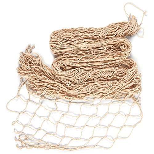 image for Blue Panda Decorative Nautical Fish Netting - Cotton Sea Net, Sea Part