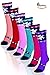 BASICO Womens Fuzzy Socks Warm Slipper Socks for Women Winter Fluffy Socks Cabin Socks Women (6 PK) (6 PK, Long-Snow Flakes)