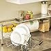 Dish Drying Rack Drainer By JHJ Homegoods In Sink Stainless Steel Kitchen Drainers | Rust Proof Antimicrobial Expandable Adjustable Extension Heavy Duty Holder Counter Space Saver