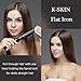 K-SKIN Ceramic Flat Iron 2-in-1 Straightener for Curling and Straightening (Black)