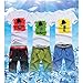 xzbailisha Mens 2 Piece Outfits Sportswear Cartoon Print Short Sleeve Shirt and Shorts Set Joggers Tracksuit