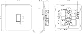 Knightsbridge SF2000MBB Screwless 1G 2-Way Switch 230V Matt Black view 4