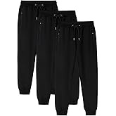 Gihuo 3 Pack Mens Athletic Pants Workout Sweatpants for Men Gym Running Sweat Pants Joggers with Pockets