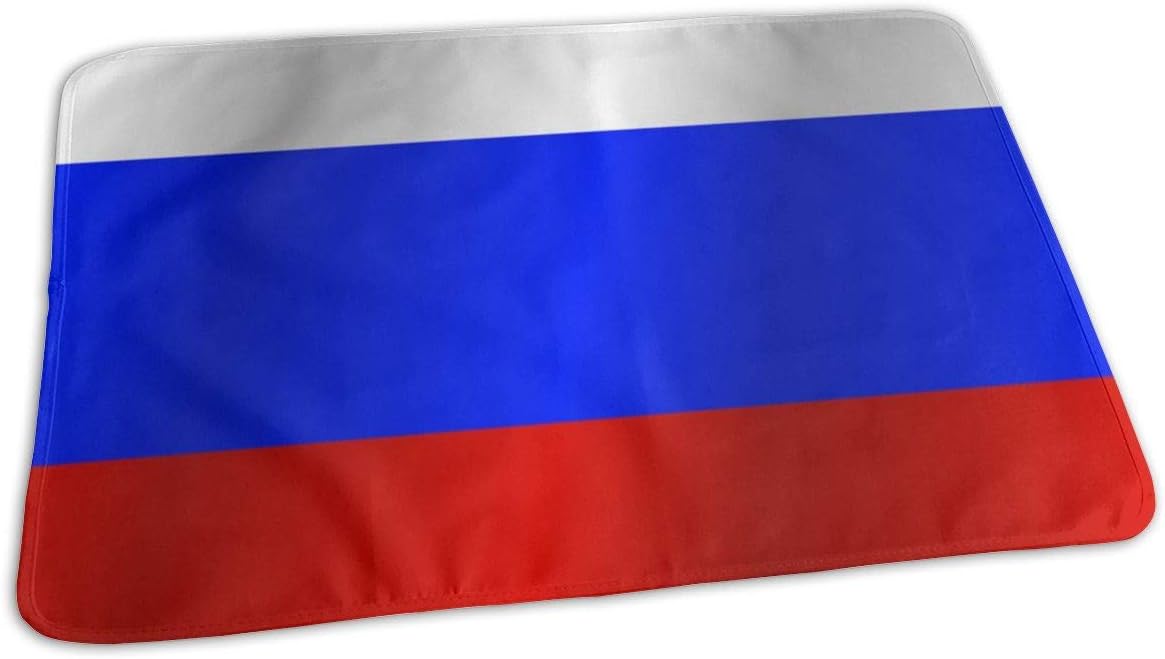 Flag of Russia Baby Portable Reusable Changing Pad Mat 19.7x27.5 inch