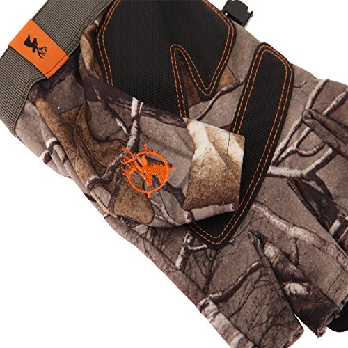 SPIKA Camouflage Hunting Fingerless Gloves,Military Tactical Half