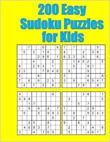 200 easy sudoku puzzles for kids classic 9x9 grids eddie james