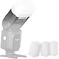 Supon Flash Diffuser for Godox TT520 TT560 Flash Speedlite - 3 Pack White