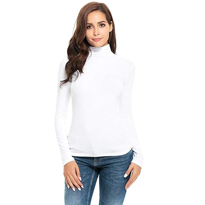 blusa blanca manga larga