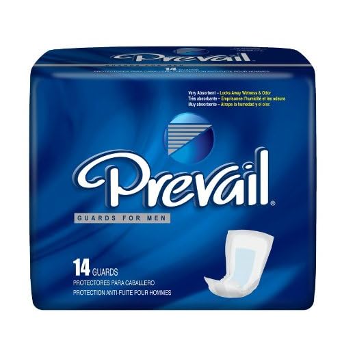 Prevail For Men Male Guards, Very Absorbent, 14 Pads (Pack of 9) image
