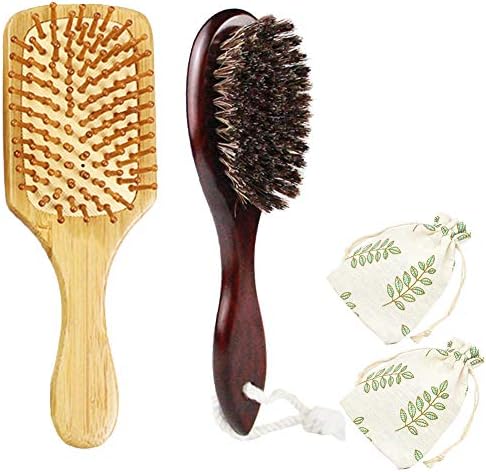 ヘアブラシ 木製パドルブラシ 豚毛櫛クシ くし 血行促進 薄毛改善 美髪ケア 頭皮マッサージ 静電気防止 キッズに適用 ギフト ギフト 新年の贈り物 母の日 レディース 開催中 メンズ