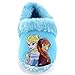 Disney Girl's Anna and Elsa Aline Slippers (5-6 M US Toddler, Blue)