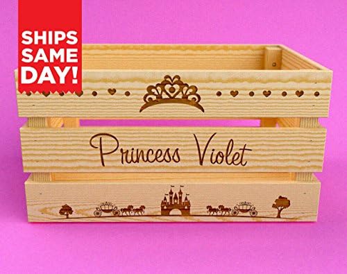 Fairytale Gift, Toy Box, Toy Storage, Princess, Disney, Tiara, Stuffed Animal Storage, Stuffed Animal Hammock, Toy Organization -CR10