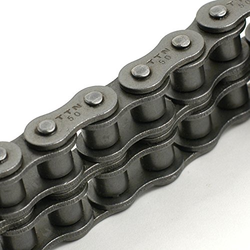 TRITAN 40-2R 10FT Precision ANSI Double Roller Chain, 1/2
