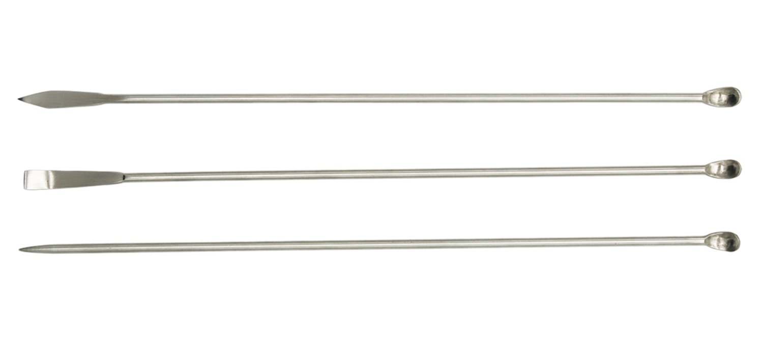 Lab Scoop Lab Micro Reagent Scoop Lab Stainless Steel Sampling Spoon Lab Spatulas 8.8 Inch Pack of 3