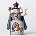Jim Shore Disney Enchanted Christmas Beauty and Beast Snowman Figurine 4051973