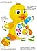 Super Interactive LED Light Up Quacking Duck Toy with Volume Control & Bump Sensors | Walking Musical Sound Toy for Toddlers and Babies | Great Baby Educational Toys | Heavy Duty & Cute Design