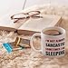 MAUAG Funny Quote Coffee Mug, I'm Not Always Sarcastic Sometimes I'm Sleeping Unique Holiday or Birthday Gifts Cup White, 11 Oz