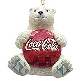 Enesco Coca-Cola by Jim Shore 4059722 Coke Polar Bear with Coke Logo Hanging Ornament