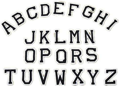 26PCS English Letters Embroidery Patches Appliques Iron On Patch Sew Accessories