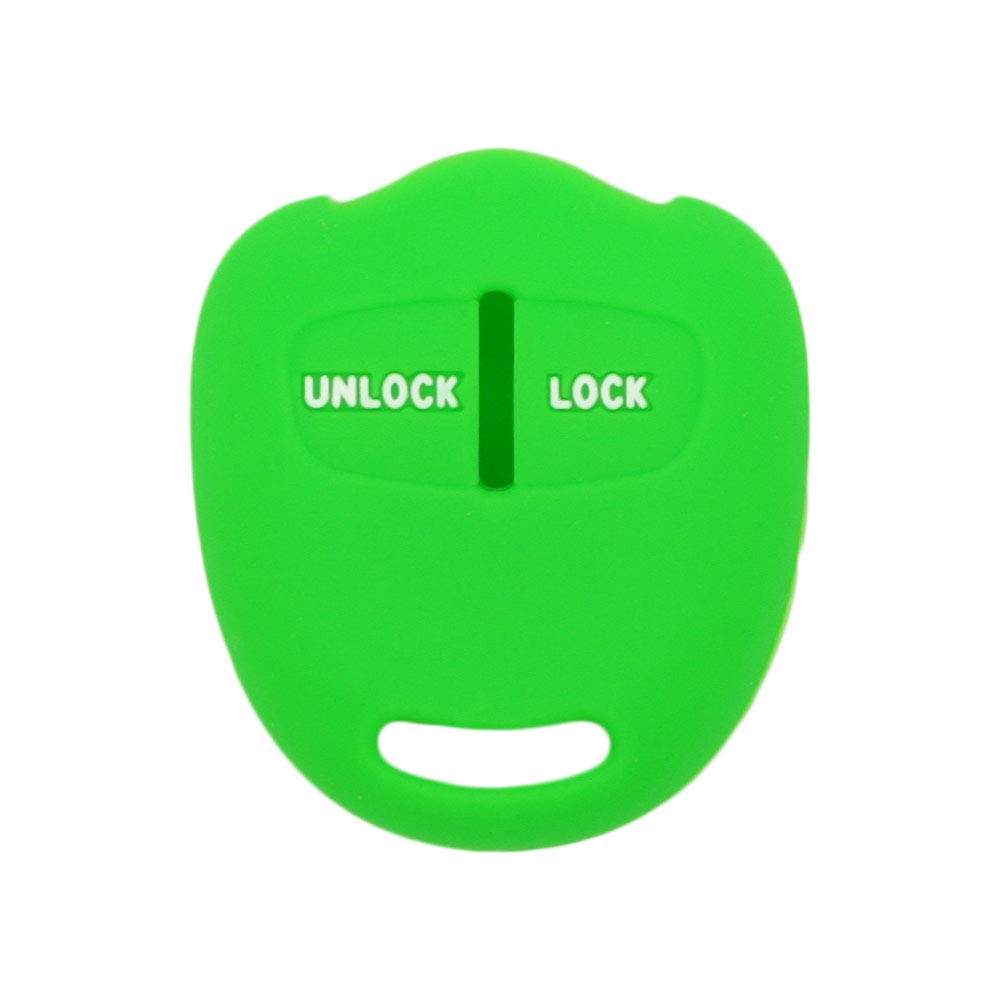 BROVACS Silicone Cover Protector Case Holder Skin Jacket Compatible with MITSUBISHI 2 Button Remote Key Fob CV4524 Light Green — image 1