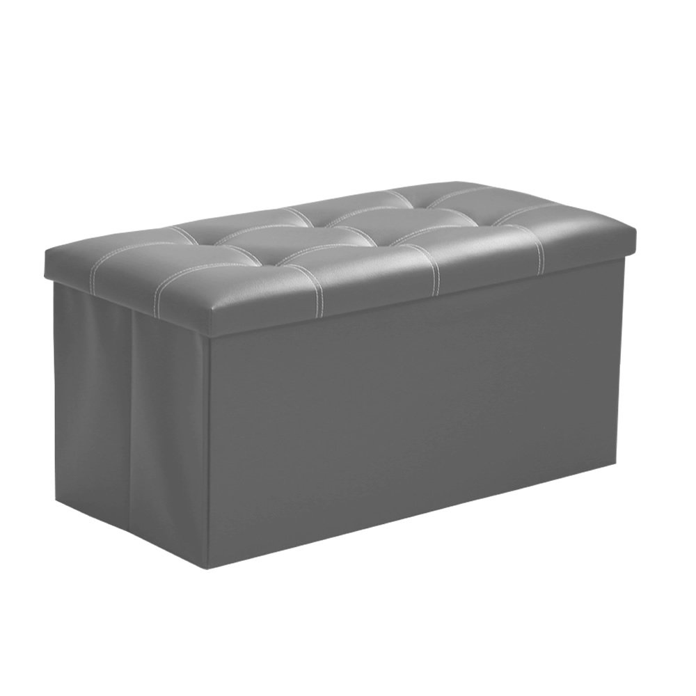 Best light grey folding storage ottoman
