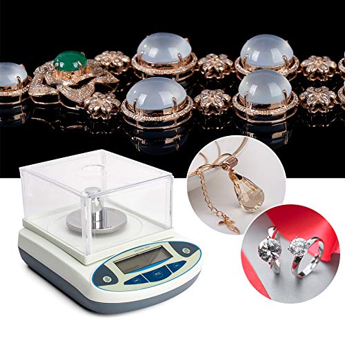 Milligram Lab Scientific Analytical Balance Scale Gram High Precision Electronic Weighs Scales Digital LCD Jewelry Counting Scale Scientific Instrument for Laboratory Pharmacy Chemical(500g/0.001g)