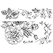 RoomMates RMK3865GM Black and White Peony Peel and Stick Giant Wall Decals