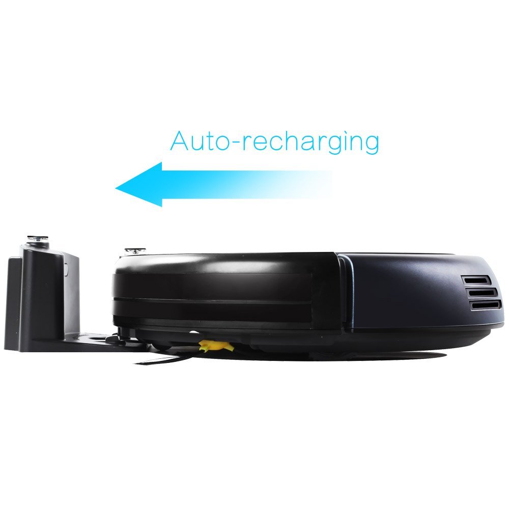 Liectroux B3000 Robot Aspirateur Avec Auto-charge LED à Ecran Tactile Avec Tone HEPA Filtre à Deux Brosses à Distance Télécommande Aspirateur Robot