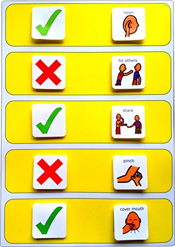 Autism Supplies And Developments Picture Exchange Communication System Interactive Behaviour Rules Board