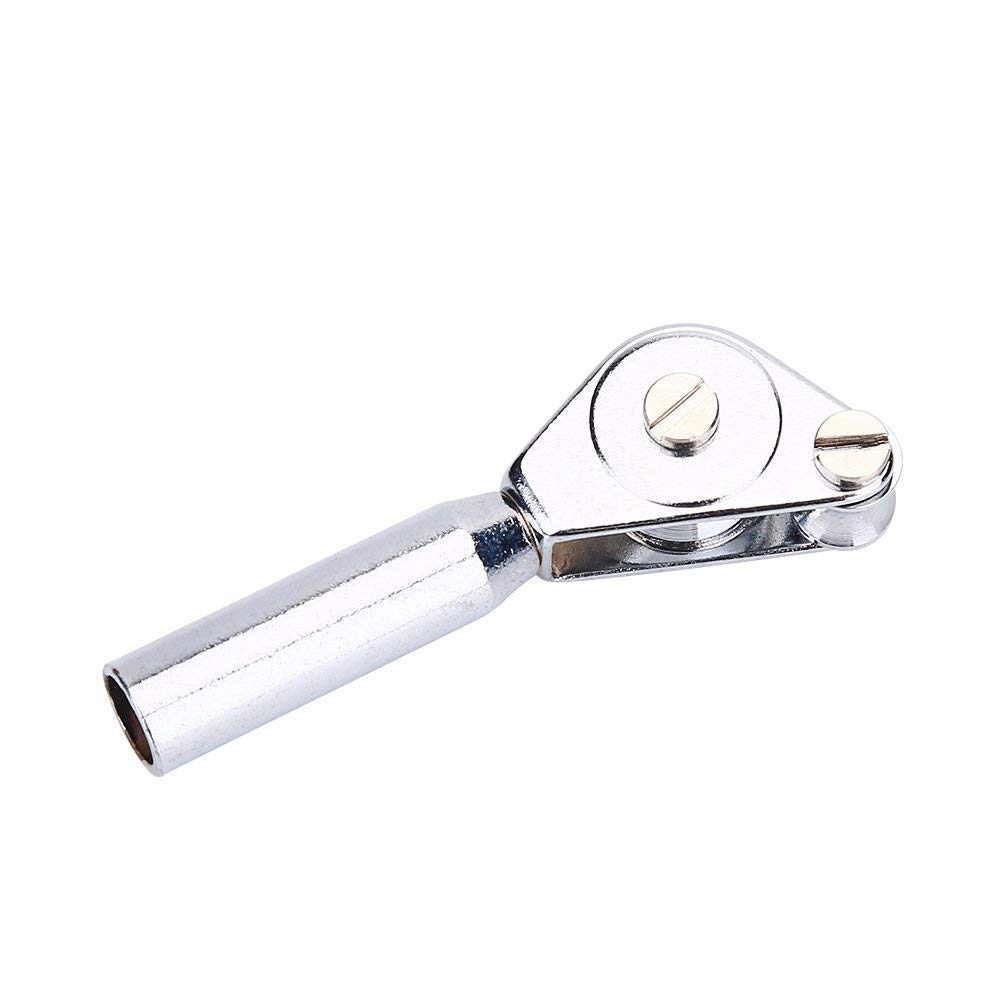 Roller Guides Rod Tip,Stainless Steel Roller Rod Tip,Fishing Rod Tip Guide Roller Tip Top,2pcs Stainless Steel Double Roller Rod Tip Guides Silver Fishing Pole Rod Guide for Kinds of Fishing Rod(6#)