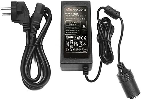 Wonderoto Power Adapter Converter/Transformer / Adaptor / Inverter 110V AC to 12V 5A DC Car Cigarette Lighter Socket Power Supply Color Black