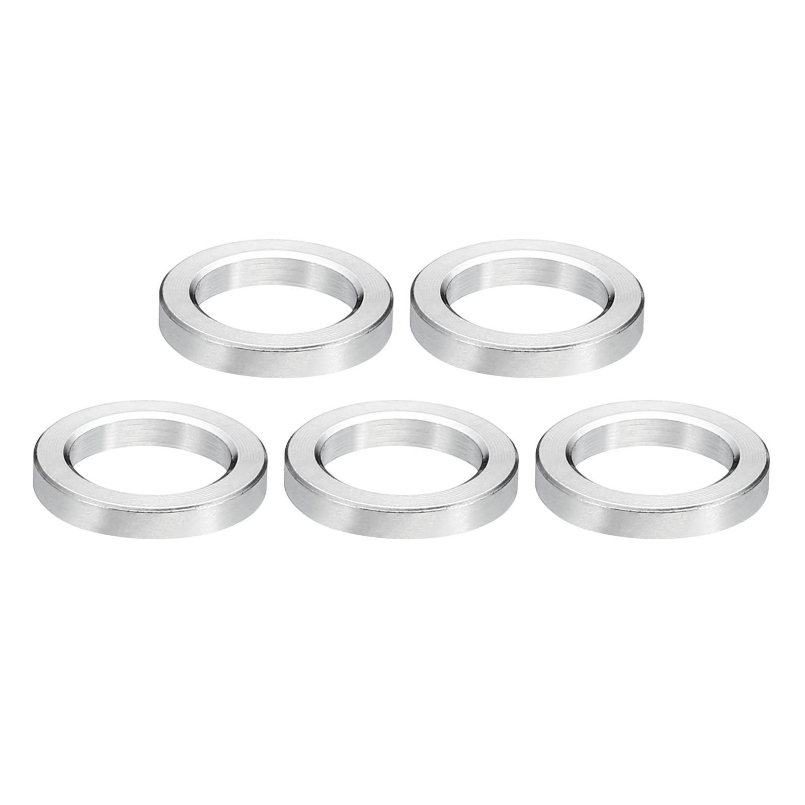 PATIKIL M8 Stainless Steel Spacers, 5Pcs Metal Spacer Stainless Steel 8.2mm ID x 12mm OD x 2mm L Stainless Steel Spacer Screw Standoff for 5/16" or M8 Screw